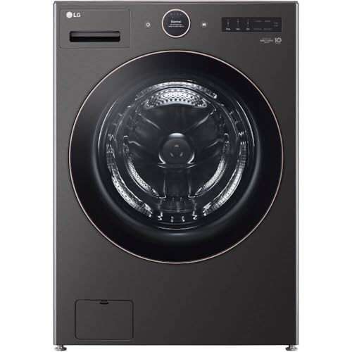 5.0 cu. ft. Stackable Smart Front Load Washer in Black