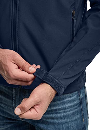Image of TSLA Men's Full-Zip Softshell Winter Jacket, Waterproof Fleece Lined Athletic Jacket, Outdoor Sport Windproof Jackets