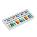 Zerodis Abacus, Carte de Nombre de Mathématiques Portable Abacus 13 Fichiers 7 Perles Enfants Puzzle Carte Jouets éducatifs pour Enfants(Bleu d'Athènes)