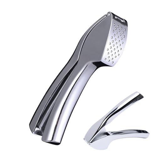 Spremiaglio professionale in acciaio inox 18/10, grande capacità (15,5 cm), setaccio pieghevole e raschietto integrato, facile da pulire e lavabile in lavastoviglie