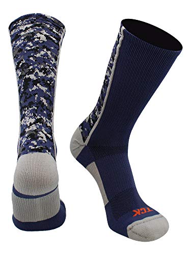 Image of TCK Athletic Crew Socks Digital Camo Football Basketball Lacrosse
