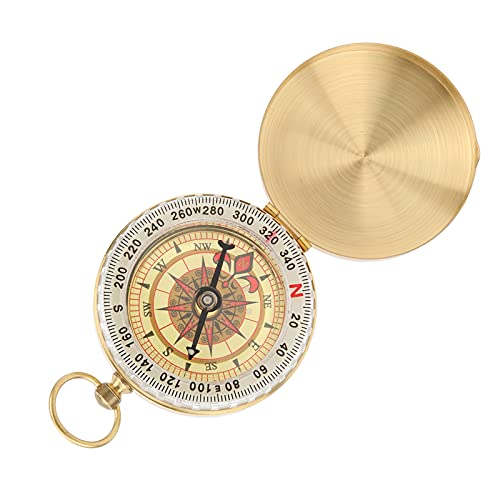 Brújula de supervivencia para camping con luz nocturna y cubierta giratoria miniatura 5