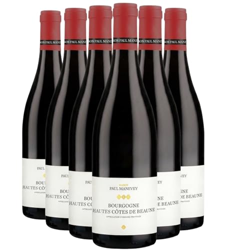 Venduto da 6x75cl Bourgogne Hautes Côtes de Beaune rosso 2024 - Maison Paul Manevey - DOP - Borgogna - Francia - Vitigni Pinot Noir - 6x75cl