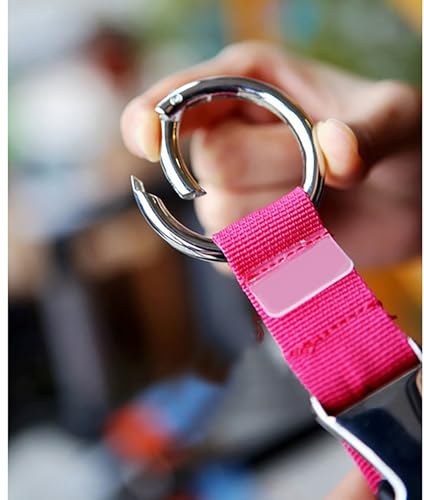 Image of Luggage Backpack Hanging Buckle, 4 Pcs 4 Color 6.88 Inch x 1.18 Inch Adjustable Luggage Backpack Buckle for Attachment Travel Accessories (4)