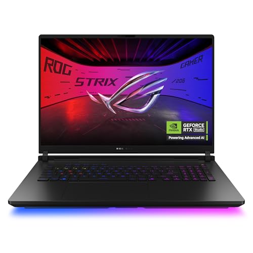 ROG Strix SCAR 18 G835LX-SA047W Gaming Laptop CORE ULTRA 9/64GB/2TB PCIE G4 (PERFORMANCE) SSD+2TB PCIE G4 (PERFORMANCE) SSD/NVIDIA RTX5090/24GB GDDR7/WIN11 HOME/18.0/Eng-Arb Keyboard/BLACK
