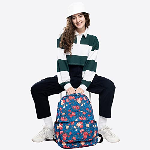Image of J World Oz Middle School Backpack for Girls & Women. Cute Kids Laptop Bookbag, Vintage Rose