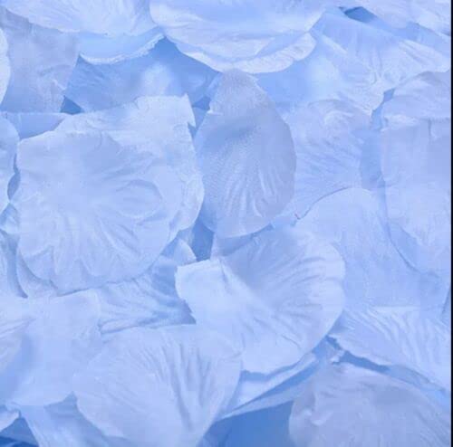 EliteKoopers LBlue Silk Rose Flower Petals Confetti Bed Table Wedding Engagement Party Decoration