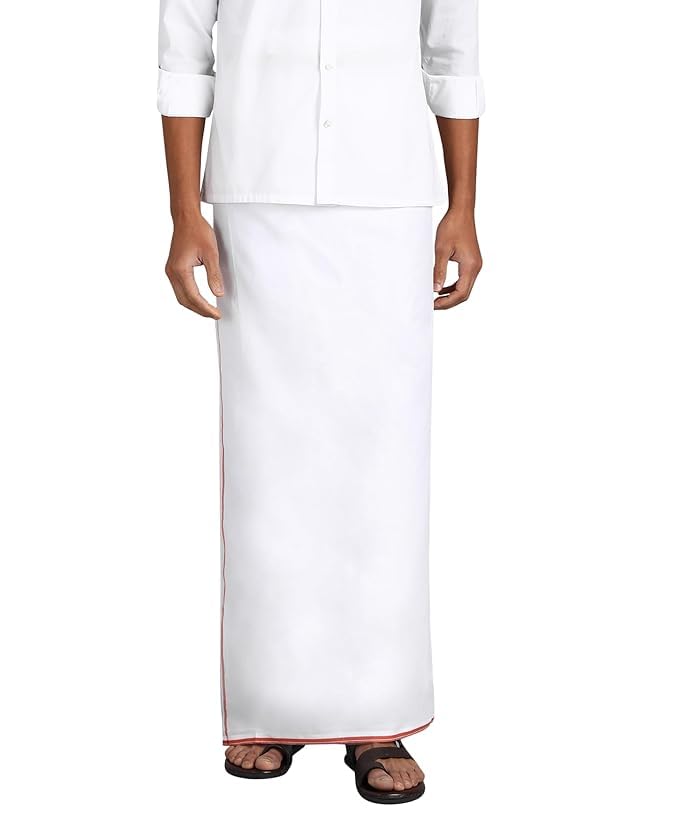 akeshavam Paramsukh Men's Cotton Dhoti Pair White, 4.5 m-picture-51