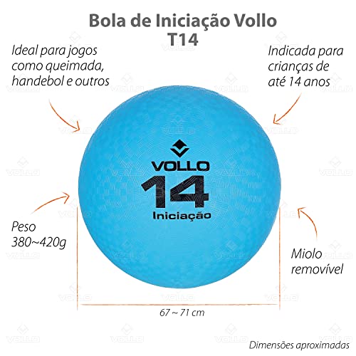 Bola de Iniciação T14 Azul BI014 Vollo Sports