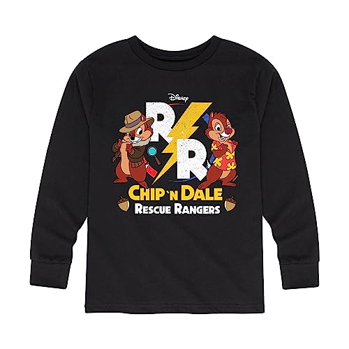 Disney Chip 'N Dale Rescue Rangers - Rescue Ranger Logo - Toddler and Youth Long Sleeve Graphic T-Shirt