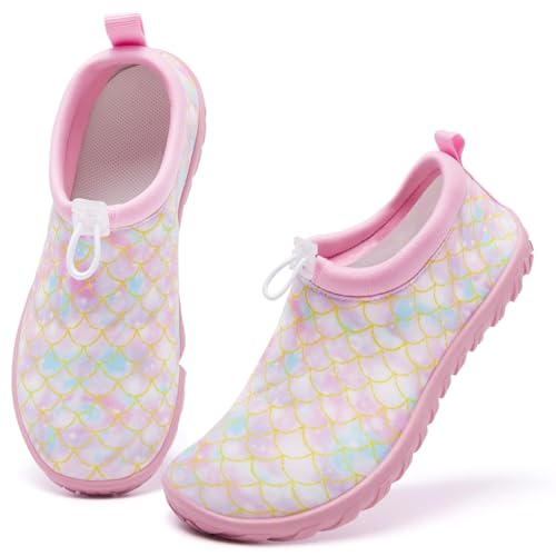 Racqua Boys Girls Kids Water Shoes Swim Shoes Quick Dry Aqua Shoes for Beach Pool (Little/Big Kid)