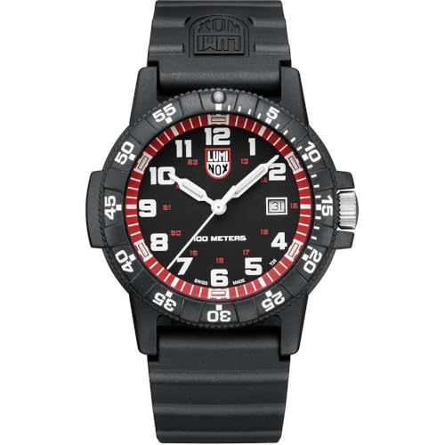 Luminox ���U�[�o�b�N �V�[�^�[�g�� �W���C�A���g XS.0335 �����Y�r���v 44mm �u���b�N/�z���C�g/�u���[ �����Y�r���v �X�C�X��, �_�C�o�[�A�h���X/�t�H�[�}��