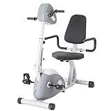 Este equipo ejercitador tiene dos motores independientes que le permiten utilizar sus extremidades superiores e inferiores para entrenar ya sea simultáneamente o por separado; silencioso motor Whisper; tamaño compacto es fácil de mover y almacenar, fácil de leer pantalla grande, parte superior del brazo se ajusta para varios ángulos; marco de acero resistente; manijas ergonómicas acolchadas para un entrenamiento cómodo; display:. Tiempo, velocidad, Calorías, Dist