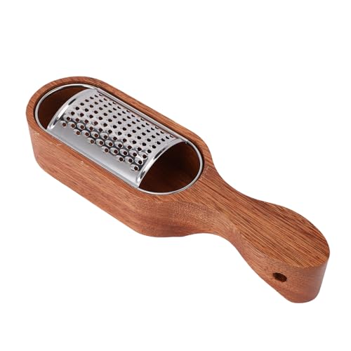 Rallador manual con mango de madera y acero inoxidable 8 pulg miniatura 4