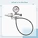 Pcp Charging Adaptor with 4500Psi Inflation Valve, Stainless Steel Paintball Filling Station, Cga347, 0.31 Quick Connect for Scba Tanks
