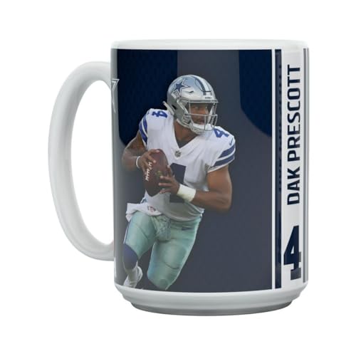 Great Branding Dak Prescott Motion Dallas Cowboys NFL Tasse 450ml Keramik 1 Stück