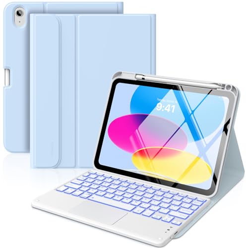 MoKo TouchL[{[hP[X iPad (A16) 11 11C` 2025N iPad 10 10.9C`pP[X yVz_[t 7F obNCg }`gbNpbh O\ BluetoothL[{[h XJC