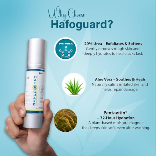 Image of Hand & Foot Repair Cream - 20% Urea + Pentavitin for Supercharged Hydration - Paraben-Free Formula for Soothing- Dry, Itchy Skin - Repair and Revitalizing Cream for Hands and Feet.