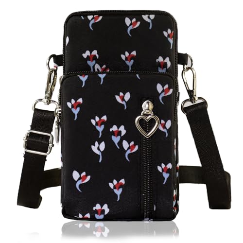 Image of JANKS Small Crossbody Bag for Women - Mini Phone Purses with Crossbody Strap and Wallet - Nylon Arm Bag