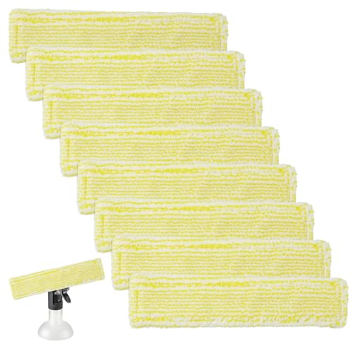 8 Stück Ersatzpads für Kärcher Fenstersauger, Mikrofaser Wischbezüge für WV2, WV5, WV6 Plus Premium, Ersatzteile und Zubehör für KärcherFensterreiniger