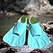 kowaku Snorkel Fins, Swim Training Fins, Professional Swim Shoes, Portable Versatile Soft Silicone Diving Fins for Adults, L