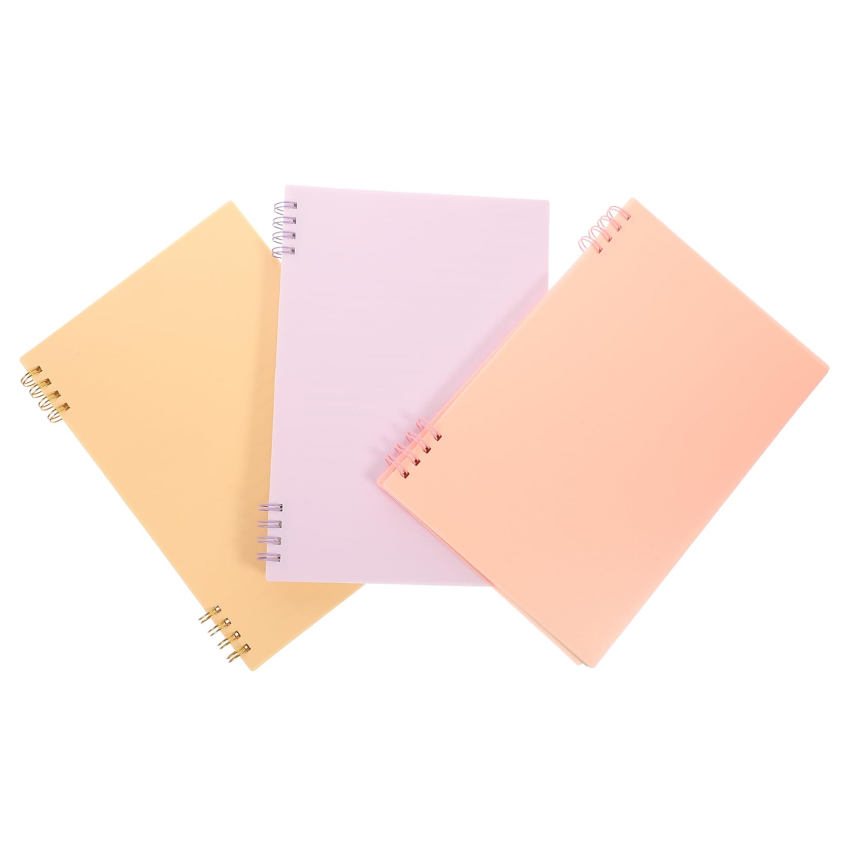 SECFOU 3pezzi Blocco Note Comodo per Casa e Ufficio Accessorio per Piani Materiale di Registrazione di Quaderno Diario Spirale Compatto