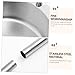 SOLUSTRE 1pc Heavy Duty Stainless Steel Dustpan Long Handle Upright Standing Dustpan for Office and Home