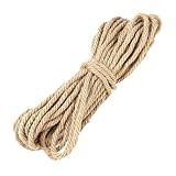 Hanfseil 6mm 15mm Juteseil, Paketschnur, Juteband, Naturfaser Hanfseil, Juteschnur Reißfest, Starkes Naturfaser Hanfseil für Garten, DIY Kunsthandwerk, Verpackungen Und Dekoration