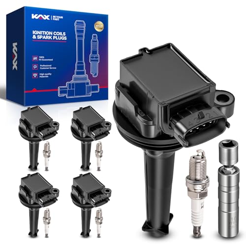 Image of KAX 5 Ignition Coils & 5 Spark Plugs Set for V70, XC90, XC70, S80, S70, S60