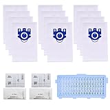 AVAENZO Zubehör Staubbeutel Filter Kompatibel mit Miele Hyclean 3D GN Efficiency Complete C2 C3 S8340 Compact C1 C2 S5 S8 Staubsauger Ersatzteile