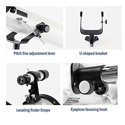 Telescopio astronómico 76/700 para niños con 3 oculares HD miniatura 6