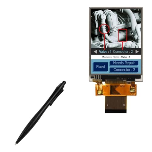 BoxWave Stylus Pen Compatible with Newhaven Display NHD-2.8-240320AF-CSXP-FT - DirectTip Resistive Stylus, DirectTip Resistive Stylus - Jet Black