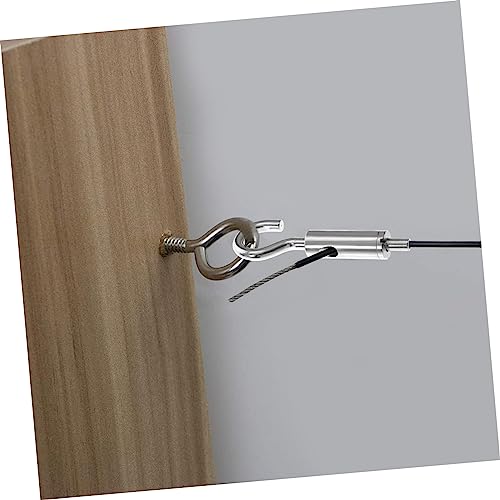 VOSAREA 6 piezas tensores para cables tipo gancho y ojo de alta resistencia para ajuste de tensión en cables, ideal para guía de cable y velas de sombra miniatura 4