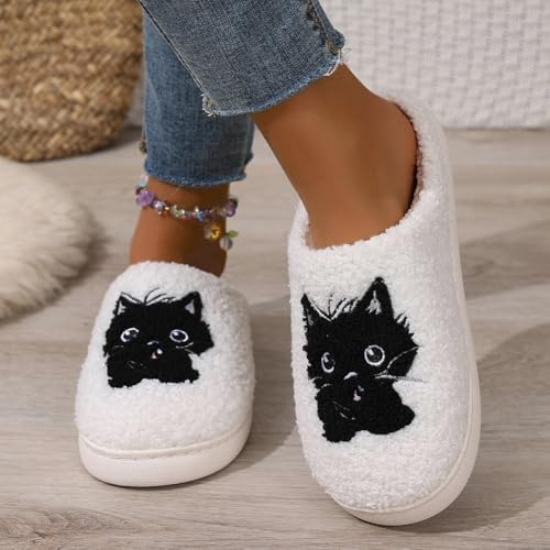 Plush Animal Slippers for Women Men Winter Warm Home Slippers Indoor Outdoor Comfortable Fuzzy House Shoes3