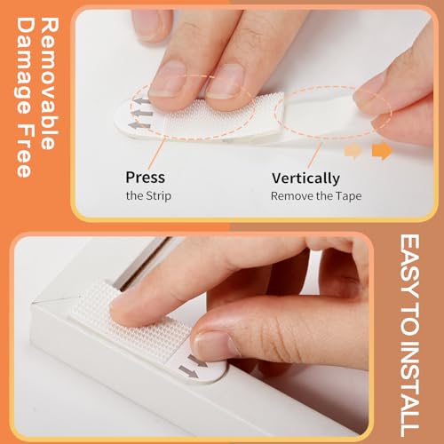 Image of Picture Hanging Strips Heavy Duty,Damage Free Picture Hangers,Picture Hanging Kit,Removable Hook and Loop Tape,Adhesive Strips for Frame Hanging Living Spaces,48 Pairs(96strips)