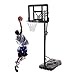 YLWJ Canestro da Basket all'aperto 2,3-3,05 m Regolabile | Canestro da Basket Portatile con Ruote | Cesto da 45 cm