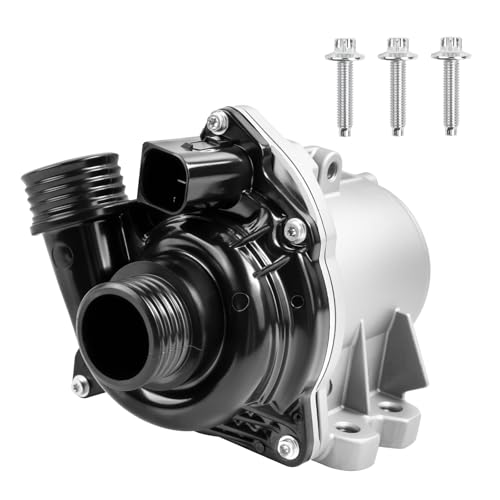 Electric Water Pump with Bolts Compatible with X5 X3 X1 X4 X6 Z4 E60 E61 E82 E88 E90 F01 640i 535i 740i 740Li 135i 335i 335is 335xi 535xi 135is 3.0L L6 Replace 11517632426