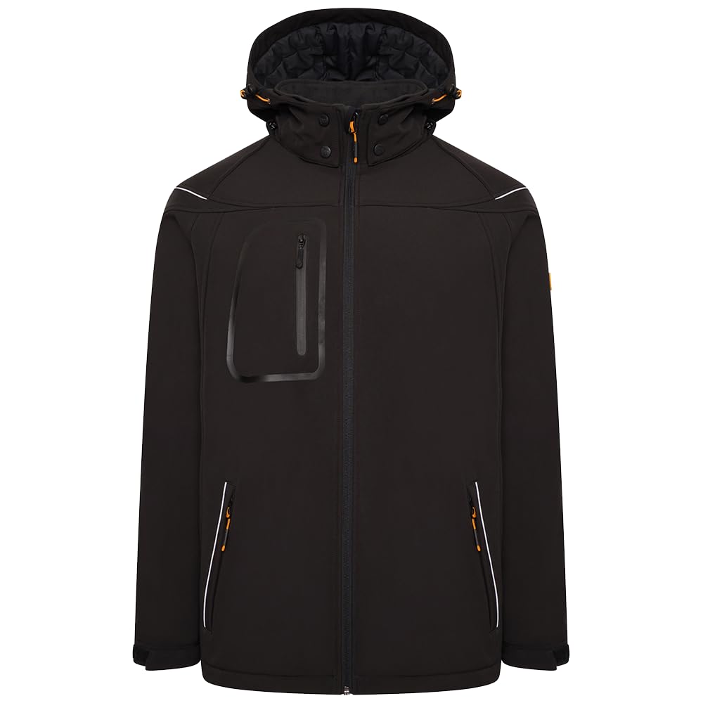 JCB Trade Hooded Softshell Black 2XL D-ML-XXL