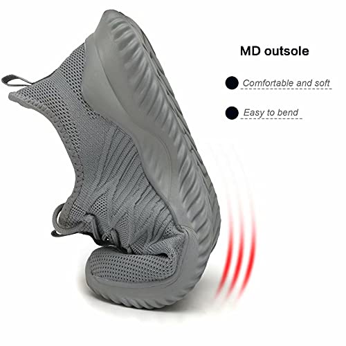 Image of Socviis Mens Slip On Running Shoes Athletic Walking Trainers Lightweight Breathable Mesh Tennis Sneakers