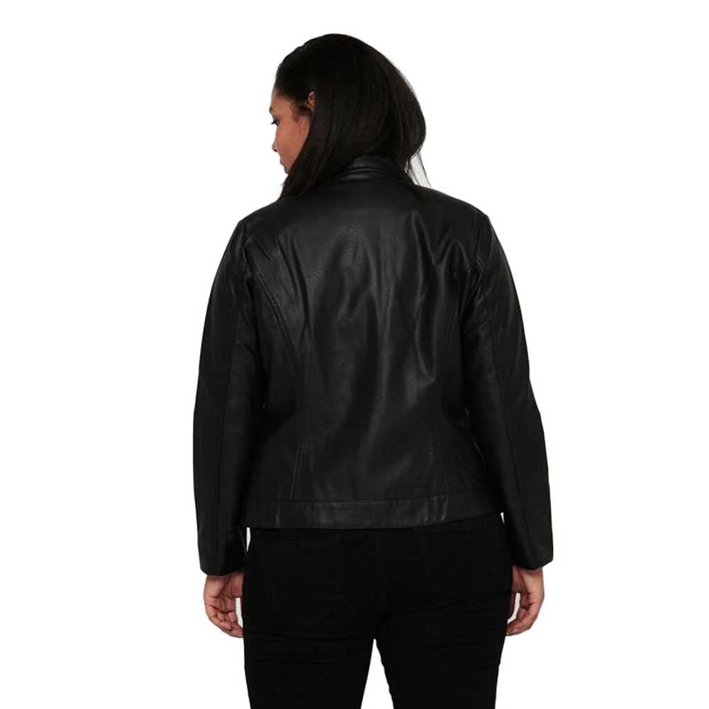 ONLY Carmakoma Carrobber Faux Leather Jacket Noos Chaqueta de cuero Mujer (Pack de 1)