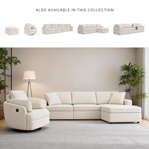 Image of Signature Design by Ashley Modular Sectional Sofa with Chaise, Oyster