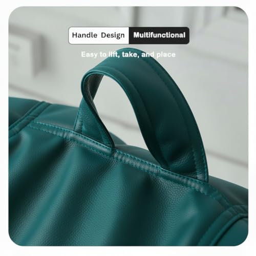 Image of Faux Leather SoftSeat Bean Bag Chair Filled with Beans | Premium Comfortable Durable Stylish Bean Bag for Adults & Kids | Living Room Bedroom Gaming Decor (Teal Blue, 4XL)