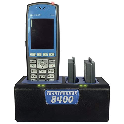 Transformer Charging Station for Polycom/SpectraLink 8440 & 8400 Series. 1 Phone & 2 Batteries. Power Supply Included