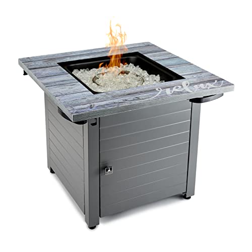 Relax Gray 30” Square Gas Fire Table #TOP1