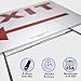 Exit Yard Sign Right & Left Arrow Red 24