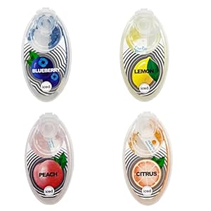 Houhounb Capsule de filtre à cigarettes, goût fruité, parfum créatif, explosion, perles pour cigarette, filtre à clic, 600 capsules, 4 saveurs