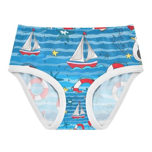 Boat Anchor Star Blue Toddler Girls's Underwear 2T 202c1829