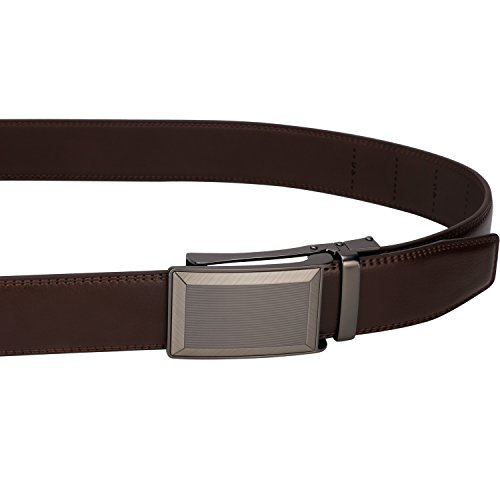 Image of Lavemi Men's Real Leather Ratchet Dress Belt with Automatic Buckle,Elegant Gift Box