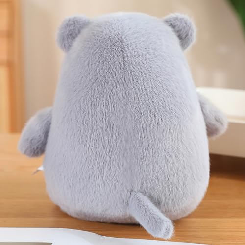 AQCQDQ Nilpferd Plüschtier, Kuscheltier, Stofftier, Plüsch Spielzeug, Weiche Flauschige Schmusekissen, Kinderzimmer Deko, Wurfkissen, Geschenke (12cm)