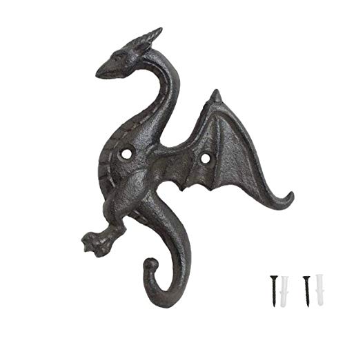 2er-Set Vintage Wandhaken Aus Gusseisen – Pferdekopf-Design, Schwarz